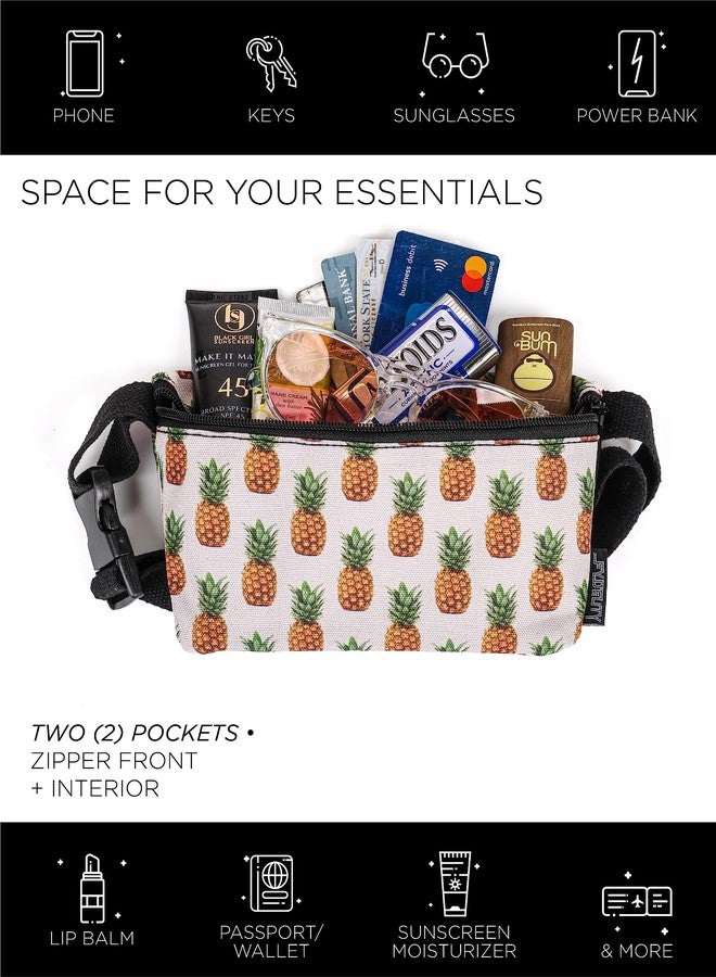 FYDELITY Pineapple Fanny Pack - Cute Festival Bag, Small Crossbody Bags for Women & Men, Fashionable Concert Rave Belt Waist 90s - Image 5